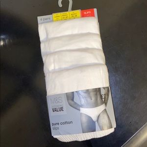 100% cotton M&S slips briefs.
